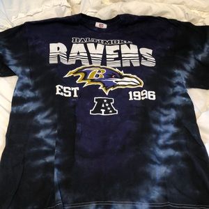 NFL ravens tie dye shirt